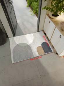 现代斯堪的纳维亚风格走廊地毯 - 防滑、可洗、防水水晶天鹅绒地毯适用于卧室、厨房、入口 - 可机洗纯色和图案矩形垫 - 彩色 - 查看 15