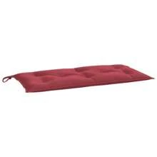 Coussin de banc d'extérieur bordeaux rouge 110x50x7 cm, coussin de siège de jardin confortable et élégant, retour à l'école, stockage pour dortoir