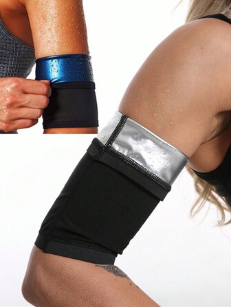 1 对女士运动健身户外跑步骑行臂套，保暖吸汗瑜伽臂套健身配件，秋冬