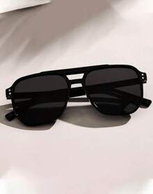 1 Piece Unisex Fashion Y2K Retro Sunglasses Driving Travel Beach Activities Daily Accessory - 黑色 - 查看 1