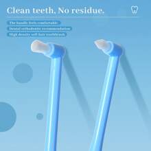 Push-Pull Orthodontic Care Imported Steel Wire Interdental Brush, Dental Retainer Soft Bristle Teeth Fissure Cleaner
