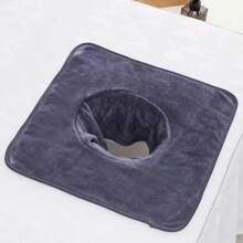 1 pieza toalla de 35*35cm con agujero para la cara para mesa de masaje SPA con belleza, toalla cosmética para calentar en el SPA