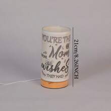 简约 LED 暖光纯色布艺灯罩台灯、床头灯、USB 供电 - 为卧室增添温馨氛围，是送给家人的绝佳礼物