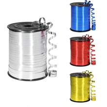 Etwa 250 Yards (ca. 220 Meter) Schleife, Metallballon Kräuselband, geeignet für Partys, Feiertage, Kunst & Handwerk, Floristik, Hochzeiten, Basteln und Geschenkverpackung (Gold, Silber, Rot, Blau)
