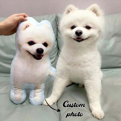 Custom Photo Pillow - Personalized 3D Face & Pet Designs, Machine Washable, Soft Plush Cover - Perfect Gift For Couples, Parents, And Pet Lovers Father's Day, Mother's Day, Halloween, Christmas, Christmas Eve, Valentine's Day, White Day, Birthday, Personalized Day, Soldiers' Day Of Remembrance, Thanksgiving, Easter, April Fool's Day, Carnival, Labor Day, White Friday, National Day, Pentecost, Belat Night Ideal Gift