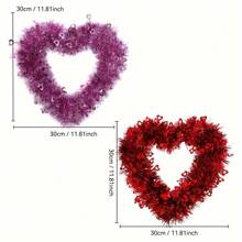 2 peças de guirlanda multicolorida para decoração de dia dos namorados, artigos para festa em formato de coração, decoração de parede, decoração de porta com cena de festival, dia dos namorados, decorações para dia dos namorados, presentes para dia dos namorados, decoração para casa, decoração de quarto, decoração de parede