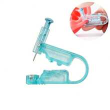 2/4/6 piezas Kit de perforación de orejas: Aretes de bola de acero, Juego de aretes, Pistola de perforación, Herramienta de perforación - Pistola de perforación de orejas empacada - Multicolor - Ver 6
