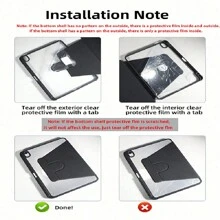 Khe cắm bút + Vỏ máy tính bảng xoay 720° tương thích với Ipad 9th/10th Air4/5/6, Galaxy Tab A8/S6 Lite10,4 inch/A7/A8/A9 8,7 inch A9+/S9FE Vỏ bảo vệ chống sốc bằng da PU họa tiết hành tinh màu hồng anh đào tình yêu, hỗ trợ chế độ Ngủ/Đánh thức tự động - Bụi hồng - Xem 6