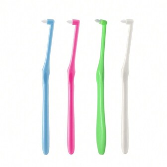 Brosse interdentaire en fil d'acier importé pour soins orthodontiques push-pull, nettoyant de sillon dentaire à poils doux pour appareil dentaire de retenue