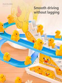 1 Set Kids Duck Climbing Stairs Track Toy, Cute Duck Slide Early Education Intelligence Toy, Children's Christmas Gift - Stair Climbing Duck [gift Box] - View 6
