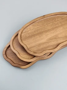 1 Stück Akazienholz Wolken kreative Massivholz Tablett, Schmuck und Kosmetik Aufbewahrungstablett, Küchen- und Badezimmer Tablett, Dessert, Snack, Snack Tablett, Obstschale, Geschirr Tablett, dekorative Präsentationsplatte im europäischen Stil, Vintage Tisch Dekorationstablett, Weihnachts-, Halloween-Dekorationstablett