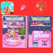 Toca Boca 宝宝城堡 Toca 世界 DIY 场景手工安静书女孩角色扮演纸娃娃儿童手工套装 - 彩色 - 查看 13
