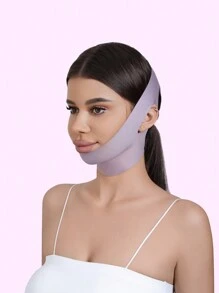 1 Peça Máscara de Dormir Elástica Fina Modeladora de Rosto Feminina Rosa, Adequada para Uso Diário - Multicolorido - Visão 10