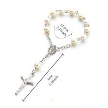 20/10pcs Baptism Favor Cards With Rosaries Birthday Baptism Christening Decor For Your New Born