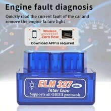 ELM327 OBD2 V1.5 Bluetooth Car Diagnostic Tool, Automotive Engine Fault Diagnostic Scanner, Compatible With Android And Symbian, Suitable For All Vehicles Compliant With OBD2 Standard