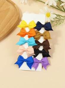 10 piezas/20 piezas Pinzas para el cabello con lazo para niñas Pequeño/Mediano/Grande, para la escuela/uso diario - Multicolor - Ver 23