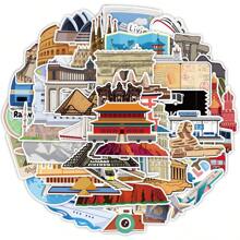 50 miếng dán hình điểm tham quan du lịch Bắc Âu hoạt hình, miếng dán vinyl cho máy tính xách tay, bình nước, đàn guitar, xe đạp, ô tô, xe máy, cản, hành lý, ván trượt, hình vẽ graffiti, hình dán dễ thương, món quà tuyệt vời nhất cho trẻ em, thanh thiếu niên, nam giới, phụ nữ. - Nhiều màu - Xem 1