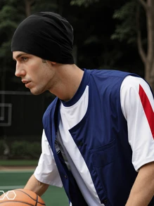 2 件骷髅波浪帽 - 宽松无檐帽，男士无檐便帽，适合跑步、骑自行车、钓鱼、徒步旅行、棒球等夏季运动，男士跑步便帽，无檐便帽，冬季跑步帽，男士头巾，无檐便帽，男士，帽子，女士，帽子，帽子，无檐便帽，跑步，礼物，温暖，无檐便帽，睡眠，睡觉，帽子秋季装备 - A - 查看 4