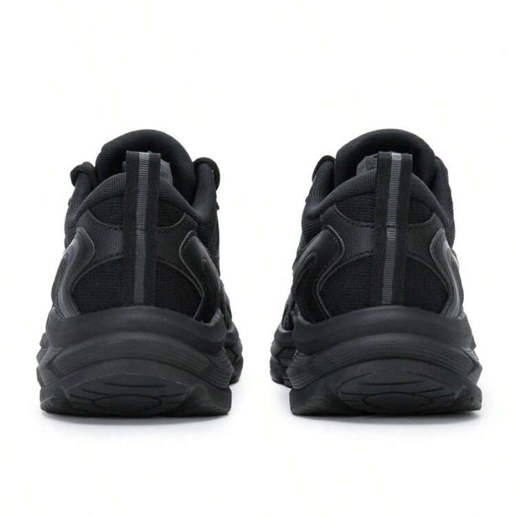 XTEP Men's Low-Top Casual Sneakers, Lightweight, Fashionable, Shock-Absorbing Running Shoes - Black - View 5