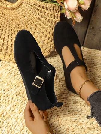 Women's New Casual Comfort Slip-On Loafers, Fashion Ballet Dance Flats In Blue, Black, Coffee Brown, Lightweight Soft Sole, Breathable Work/Student Flat Boat Shoes