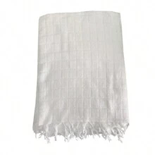 Men's Solid Color Fringed Prayer Shawl
