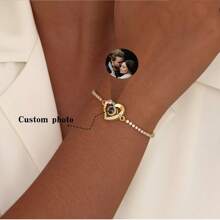 Projection Bracelet Custom Photo Bracelet Christmas Gift Bracelet Adjustable Length Boutique Bracelet Girlfriend Mother Christmas Gift