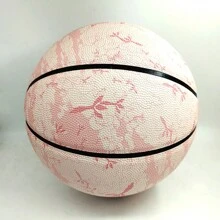 SIANGON 1 件粉色情人节礼物 PU 皮革手工篮球，耐磨室内/室外训练 - 淡粉紅色 - 查看 11