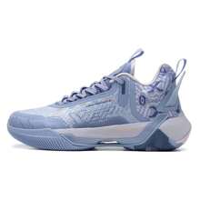 XTEP Men's Basketball Shoes, Comfortable Breathable Sports Casual Shoes, 876119120019 Technology, Lavender/Neon Orange