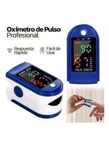 3 Digital Finger Pulse Oximeters - Blue - View 2