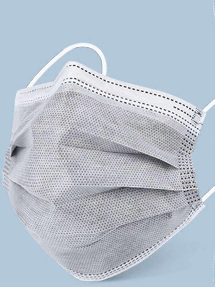 50个/包 一次性四层加厚黑色工业防尘防异味口罩，独立包装 - 彩色 - 查看 1