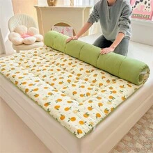Gewatteerde matrasbeschermer/topper, matras voor thuisgebruik, futonkussen, dubbelzijdig zacht matras voor studentenhuisvesting. (Houd er rekening mee dat het werkelijke product enigszins kan afwijken van de afbeelding vanwege compressie en belichting, wat een normaal verschijnsel is na ontvangst van de goederen.)