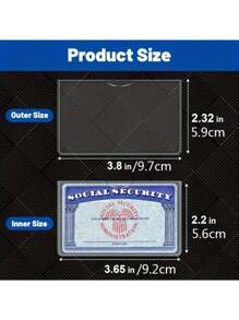 10 Pieces Waterproof PVC Card Protector Sleeves - 31mm Thick, Soft Transparent, Suitable For Social Security, Medical Insurance And Credit Cards - 10 - View 3