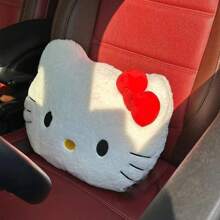 Sanrio 1 Hello Kitty Cute Cat Head Plush Pillow Sofa Bedhead Cushion Car Pillow Napping Pillow Birthday Gift(Random Opening Zipper Method)Valentine's Day, Easter, Birthday Gifts, 2025 New Year