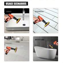 12-Piece Electric Drill Brush Head Set Floor Wall Cleaning And Polishing Car Cleaning Brush Floor Wall Cleaning And Polishing - 12 cái - Xem 5