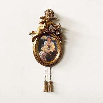 1pc Retro European Style Resin Embossed Creative Picture Frame, Home Decor Accessory