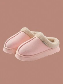 Pantoufles souples et douillettes pour femmes, chaussons d'intérieur antidérapants en fourrure épaisse pour hommes et femmes, chauds pour l'automne/hiver