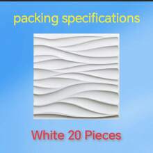 1/10 / 20 / 33 sztuk 3D Paneli Ściennych Wykonanych Z Materiału PVC. Należy Do Dekoracji Ściennych W Wystroju Domu, Szczególnie Do Dekoracji Pokoju. Dekoracja Łazienki. Dekoracja Sypialni. Dekoracja Salonu; Rozmiar Panelu Ściennego: 30 X30 CM Kolor: Biały/Czarny