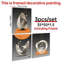 3-delige set wanddecoraties voor woonkamer en slaapkamer, woondecoratie, nieuwjaarscadeaus voor haar/hem, canvasprints zonder lijst, posters voor de kamer, maximalistische wanddecoratie, esthetische kamerdecoratie, spullen voor kamerdecoratie, woonkamer, slaapkamer, kantoordecoratie