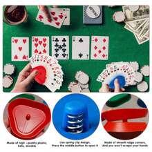 Soporte para juegos de cartas - Bandeja para cartas para manos pequeñas, soporte para cartas sin manos para juegos de cartas, fiestas de póquer, noches familiares de juegos de cartas, visita la Tienda Yuanhe,Cartas de Juego,Juegos de Mesa,Juegos de Cartas,Juegos con Soporte para Cartas,Manos Pequeñas,Alfombrilla para Juegos de Cartas