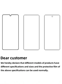 3pcs Phone Tempered Glass Screen Protector, Anti-Scratch, Anti-Fingerprint, High Definition Nano Coating, 2.5D Curved Edge, Smooth Touch, Phone Accessories Suitable For - Clear - View 11