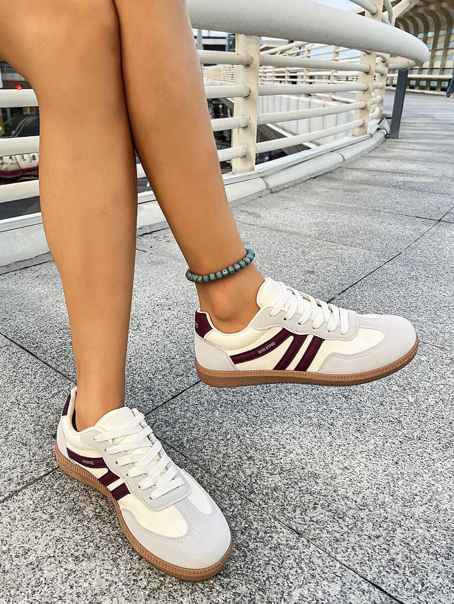 Zapatillas casuales para mujer, zapatos para correr en carretera, zapatos deportivos planos, pantalones deportivos a juego, shorts, calcetines largos, versátil