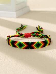 Braided Detail Tassel Decor Bracelet