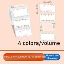 Colorful Multi-Purpose Portable Lightweight Printing Label Paper, Multiple Styles, Excellent Quality, Waterproof, Oil-Resistant, Non-Slip, Non-Sticky, High-Definition Printing, Self-Adhesive Stickers, Applicable For Name Tags, Holiday Gifts/Thanks Tags, Home Organization Labels, Personal Item Marking, Company Item Marking, Food Labels