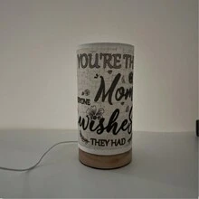 简约 LED 暖光纯色布艺灯罩台灯、床头灯、USB 供电 - 为卧室增添温馨氛围，是送给家人的绝佳礼物