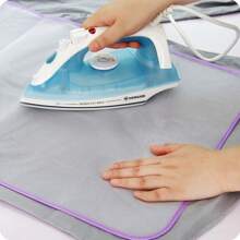 1pc Polyester Net Thermal Ironing Pad, Non-Slip Ironing Mat, Creative Household Heat Resistant Iron Mesh Pad (Random Color)