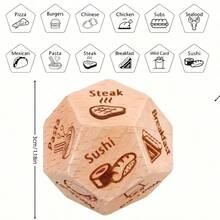 1 Fun Food Decision Dice - Spice Up Date Night With Random Meal Ideas, Perfect Gift For Couples, Anniversaries, Valentine'S Day, Birthdays And Humorous Couple Events, The Possibilities Are Endless - Multicolor - View 2