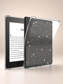1 pièce Étui de protection transparent scintillant compatible avec Kindle Paperwhite 6,8" (11e génération, 2021) / Kindle 6" (11e génération, 2022) / Kindle (11e génération-sortie 2024) (6 pouces) / Kindle 10e génération 2018, anti-chute, coque de protection transparente complète, coque en silicone souple, protection légère et durable