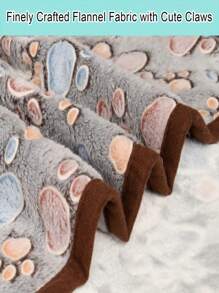 3pcs/Set Pet Fleece Blanket, Dog Bed Mat, Warm Fur Blanket