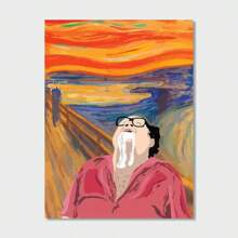 1PC Vibrant Art Deco Canvas Print: It's Always Sunny In Philadelphia Scream Adaptation, Unframed Classic Modern Transverse Wall Hanging Decor For Indoor & Outdoor Spaces - Multicolor - View 8