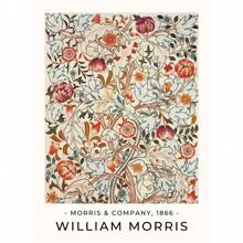 1 件 William Morris 复古花卉花卉展览海报和印刷品帆布画墙艺术画适用于客厅家居装饰无框架 - 彩色 - 查看 12